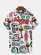 Men's Christmas Funny Graphic Short Sleeve Hawaiian Shirt